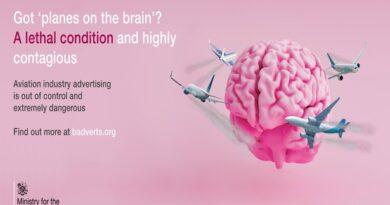 The Ministry for the Climate Emergency says – we’ve all got ‘planes on the brain’